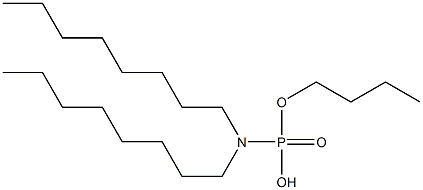 N,N-Dioctylamidophosphoric acid hydrogen butyl ester 구조식 이미지