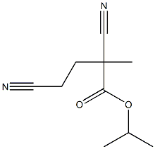 2-Methyl-2,4-dicyanobutyric acid isopropyl ester Structure