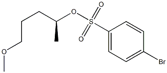 (+)-p-Bromobenzenesulfonic acid (S)-5-methoxypentane-2-yl ester 구조식 이미지