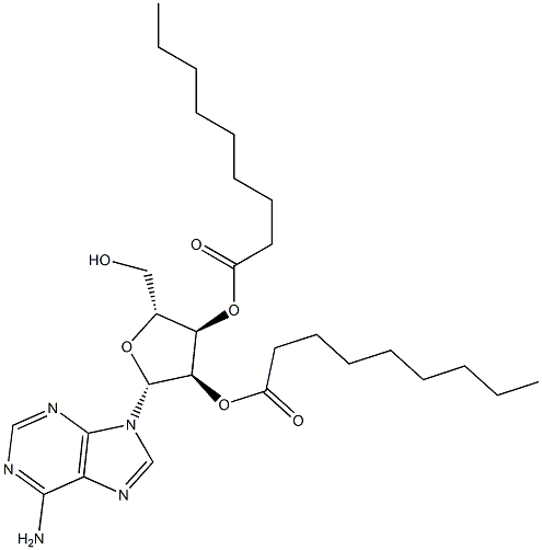 2'-O,3'-O-Bis(nonanoyl)adenosine Structure