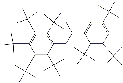 1-(Penta-tert-butylphenyl)-2-(2,3,5-tri-tert-butylphenyl)propane 구조식 이미지