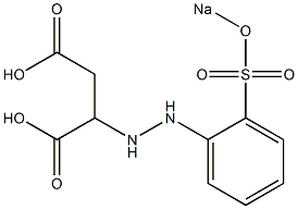 2-[2-[o-(Sodiosulfo)phenyl]hydrazino]succinic acid 구조식 이미지