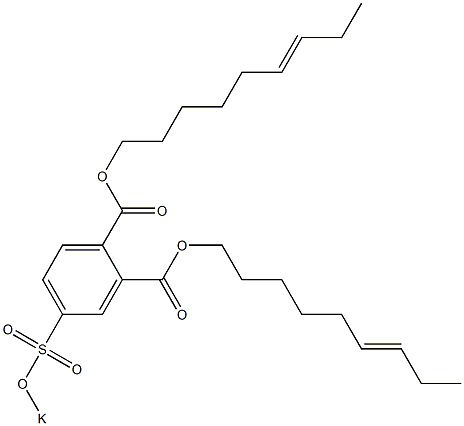 4-(Potassiosulfo)phthalic acid di(6-nonenyl) ester Structure