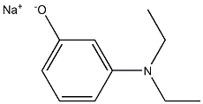 Sodium 3-(diethylamino)phenolate Structure