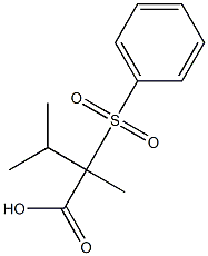 2-Phenylsulfonyl-2,3-dimethylbutanoic acid 구조식 이미지