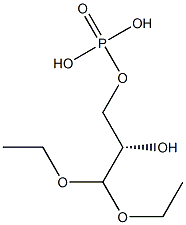 Phosphoric acid dihydrogen (S)-3,3-diethoxy-2-hydroxypropyl ester Structure