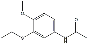 N-(3-Ethylthio-4-methoxyphenyl)acetamide 구조식 이미지