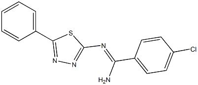 N2-(5-Phenyl-1,3,4-thiadiazol-2-yl)-4-chlorobenzamidine Structure