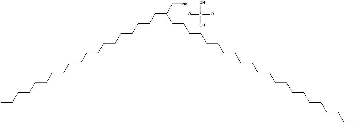 Sulfuric acid 2-nonadecyl-3-tetracosenyl=sodium ester salt Structure