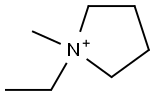 1-Methyl-1-ethylpyrrolidinium Structure