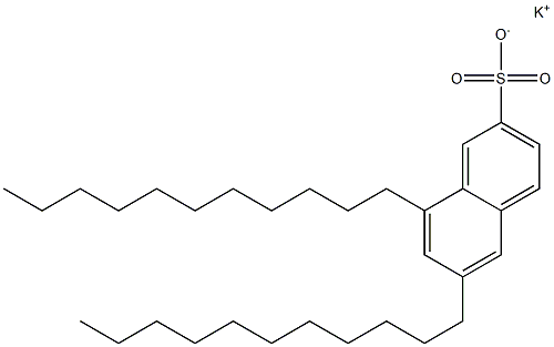 6,8-Diundecyl-2-naphthalenesulfonic acid potassium salt 구조식 이미지