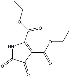 4,5-Dihydro-4,5-dioxo-1H-pyrrole-2,3-dicarboxylic acid diethyl ester 구조식 이미지