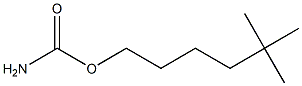 Carbamic acid 5,5-dimethylhexyl ester 구조식 이미지