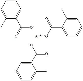 Tris(2-methylbenzoic acid)aluminum salt Structure