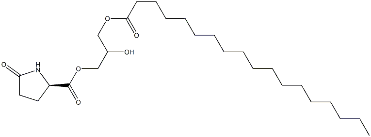 1-[(D-Pyroglutamoyl)oxy]-2,3-propanediol 3-octadecanoate 구조식 이미지