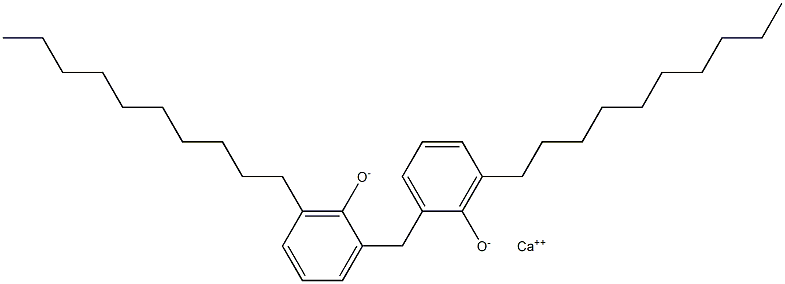 Calcium 2,2'-methylenebis(6-decylphenoxide) Structure