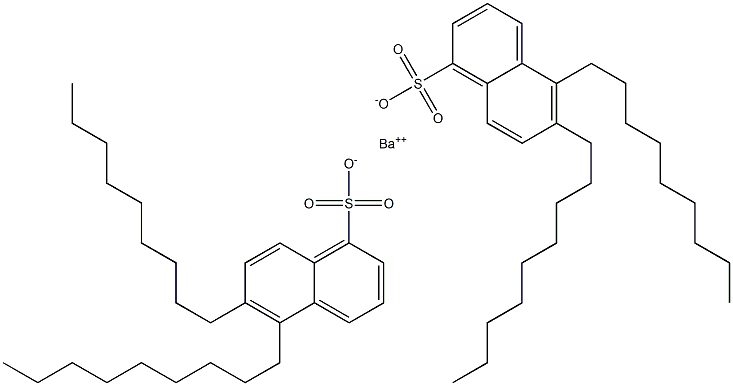 Bis(5,6-dinonyl-1-naphthalenesulfonic acid)barium salt Structure