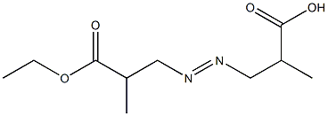 3,3'-Azobis(2-methylpropionic acid ethyl) ester Structure