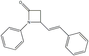 1-Phenyl-4-styrylazetidin-2-one 구조식 이미지