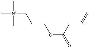 3-(3-Butenoyloxy)-N,N,N-trimethyl-1-propanaminium 구조식 이미지