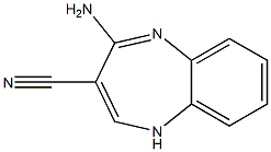 2-Amino-5H-1,5-benzodiazepine-3-carbonitrile 구조식 이미지