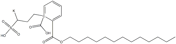 Phthalic acid 1-tridecyl 2-(3-potassiosulfopropyl) ester Structure