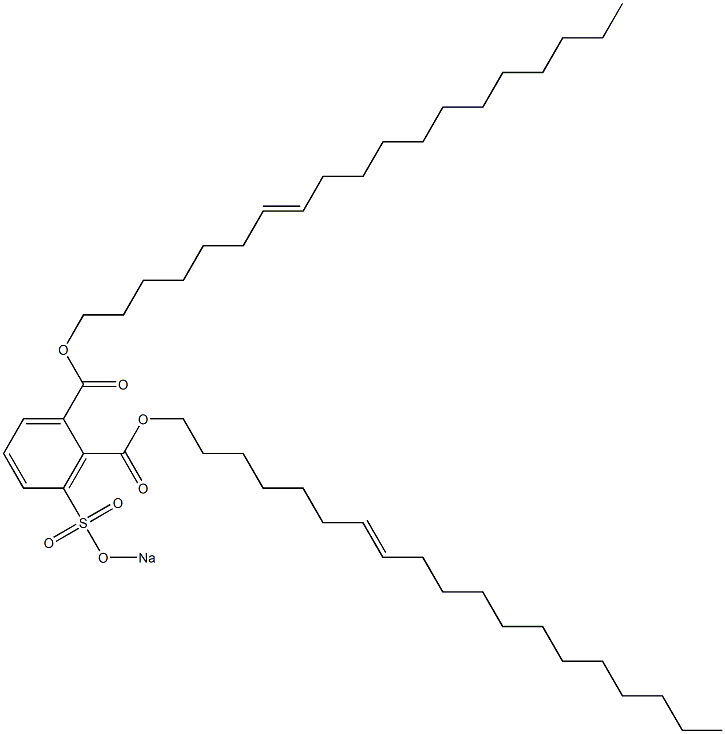 3-(Sodiosulfo)phthalic acid di(7-nonadecenyl) ester 구조식 이미지