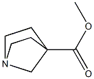 1-Azabicyclo[2.2.1]heptane-4-carboxylic acid methyl ester Structure