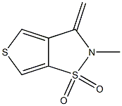2,3-Dihydro-2-methyl-3-methylenethieno[3,4-d]isothiazole 1,1-dioxide Structure
