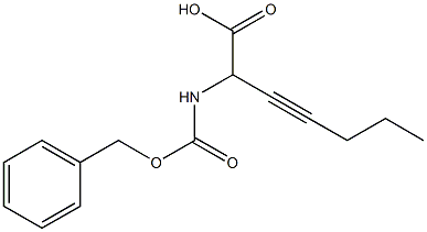 2-Benzyloxycarbonylamino-3-heptynoic acid 구조식 이미지