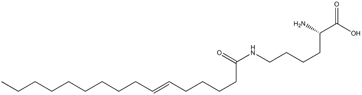 N6-(6-Hexadecenoyl)lysine Structure