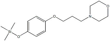 4-[3-(4-Trimethylsilyloxyphenoxy)propyl]morpholine 구조식 이미지