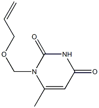 1-(2-Propenyloxymethyl)-6-methyluracil Structure