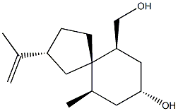 (2R,5S,6S,8R,10R)-8-Hydroxy-10-methyl-2-(1-methylethenyl)spiro[4.5]decane-6-methanol Structure