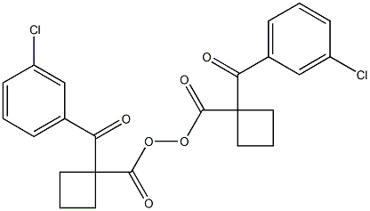 (3-Chlorobenzoyl)(cyclobutylcarbonyl) peroxide Structure