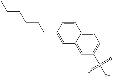 7-Hexyl-2-naphthalenesulfonic acid 구조식 이미지