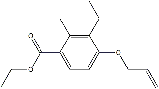 3-Ethyl-2-methyl-4-(2-propenyloxy)benzoic acid ethyl ester 구조식 이미지