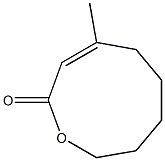 (E)-4-Methyl-1-oxacyclonona-3-en-2-one 구조식 이미지