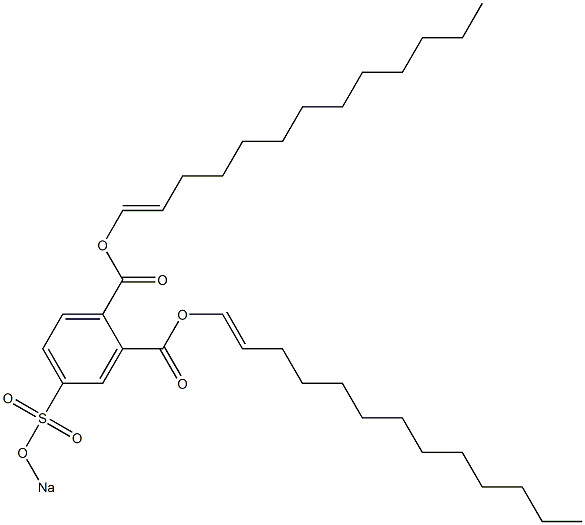 4-(Sodiosulfo)phthalic acid di(1-tridecenyl) ester 구조식 이미지