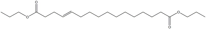 4-Hexadecenedioic acid dipropyl ester 구조식 이미지