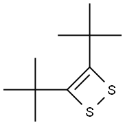 3,4-Di-tert-butyl-1,2-dithiete 구조식 이미지