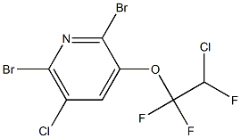 2-Bromo-3-(2-chloro-1,1,2-trifluoroethoxy)-5-chloro-6-bromopyridine Structure