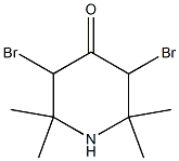 2,2,6,6-Tetramethyl-3,5-dibromopiperidine-4-one Structure