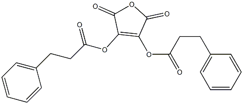 2,3-Bis(3-phenylpropanoyloxy)maleic anhydride 구조식 이미지