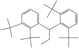 1-(2,3-Di-tert-butylphenyl)-1-(2,6-di-tert-butylphenyl)propane 구조식 이미지