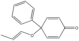 4-Phenyl-4-(1-propenyloxy)cyclohexa-2,5-dien-1-one 구조식 이미지