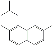 1,2,3,4-Tetrahydro-3,6-dimethylphenanthrene 구조식 이미지