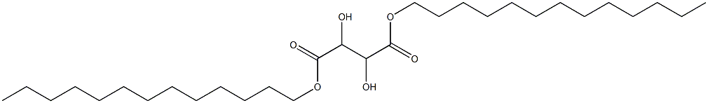 2,3-Dihydroxybutanedioic acid ditridecyl ester 구조식 이미지