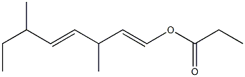 Propionic acid 3,6-dimethyl-1,4-octadienyl ester Structure