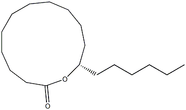 (12S)-12-Hydroxystearic acid 1,12-lactone 구조식 이미지